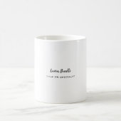 Professioneel, modern en minimalistisch koffiemok (Center)