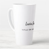 Professioneel, modern en minimalistisch latte mok (Linkerhoek)