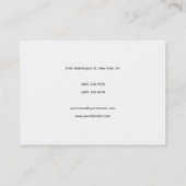Professioneel, modern en minimalistisch visitekaartje (Achterkant)