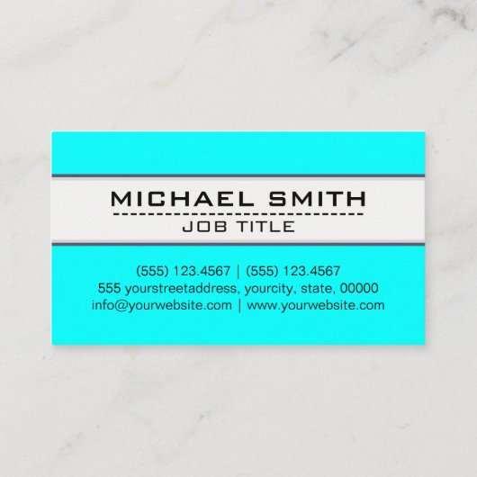 Professioneel, modern en minimalistisch visitekaartje (Achterkant)