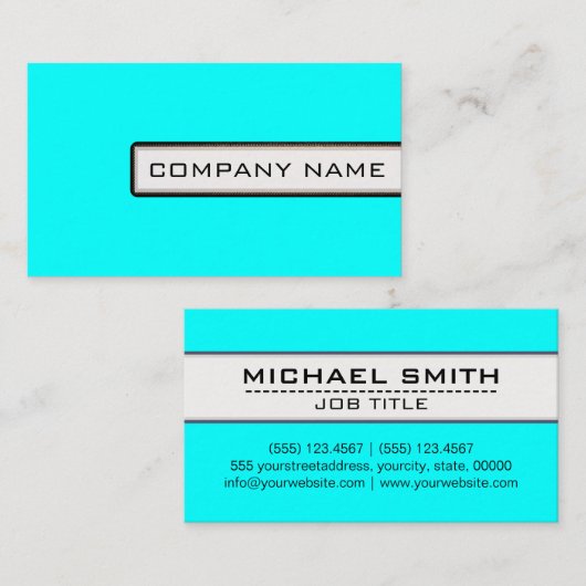 Professioneel, modern en minimalistisch visitekaartje (Voorkant / Achterkant)