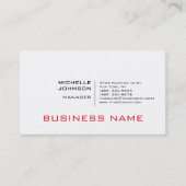 Professioneel, modern en minimalistisch visitekaartje (Voorkant)