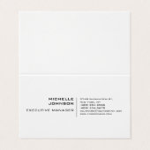 Professioneel, modern en minimalistisch visitekaartje (Buitenkant ongevouwen)