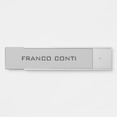 Professioneel, modern en minimalistisch vlak licht deurbordje (Voorkant)