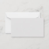 Professioneel, modern en minimalistisch vlak licht notitiekaartje (Achterkant)