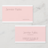 Professioneel, modern en schoon papier visitekaartje (Voorkant / Achterkant)