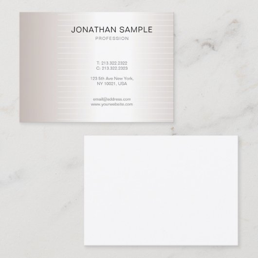 Professioneel, modern en stijlvol design visitekaartje (Voorkant / Achterkant)