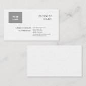 Professioneel Modern Gewoon Eenvoudig Premium Linn Visitekaartje (Voorkant / Achterkant)