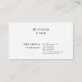 Professioneel Modern Gewoon Eenvoudig Premium Linn Visitekaartje (Voorkant)