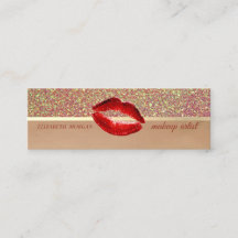 Professioneel, modern glitter, lips, Makeup Artist