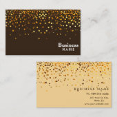 Professioneel, modern Gold Glitter Visitekaartje (Voorkant / Achterkant)