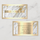 Professioneel, modern Gold Lijst Abstracte marmer Visitekaartje (Voorkant / Achterkant)