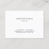 Professioneel modern Gold Monogram Creatief Ontwer Visitekaartje (Achterkant)