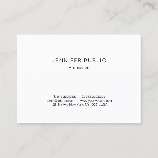 Professioneel modern Gold Monogram Creatief Ontwer Visitekaartje (Achterkant)