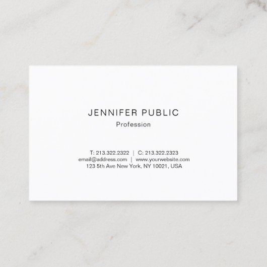 Professioneel, modern Gold Monogram elegant design Visitekaartje (Achterkant)