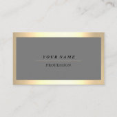 Professioneel modern Golden Framed Grey Consulting Visitekaartje (Voorkant)
