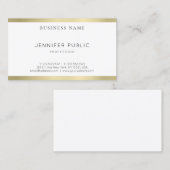 Professioneel, modern, goudvormig design visitekaartje (Voorkant / Achterkant)