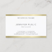 Professioneel, modern, goudvormig design visitekaartje (Voorkant)