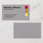 Professioneel, modern, grijs, minimalistisch visitekaartje (Voorkant / Achterkant)