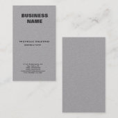 Professioneel, modern, grijs minimalistisch visitekaartje (Voorkant / Achterkant)