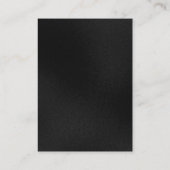 Professioneel modern grijs monogram verticaal visitekaartje (Achterkant)