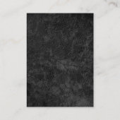 Professioneel modern grijs monogram visitekaartje (Achterkant)