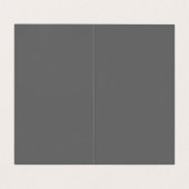 Professioneel modern grijs rood monogram visitekaartje (Binnenkant ongevouwen)