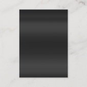 Professioneel modern grijs rood monogram visitekaartje (Achterkant)