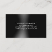 Professioneel, modern, grijs, stijlvol visitekaartje (Achterkant)