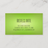 Professioneel, modern, groen beeld visitekaartje (Achterkant)