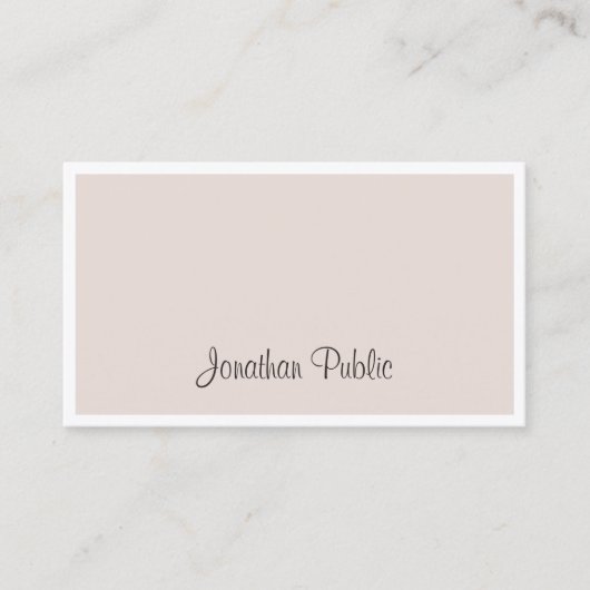 Professioneel, modern handschrift, afbeelding voor visitekaartje (Voorkant)