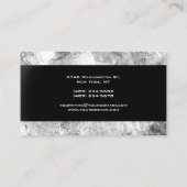 Professioneel Modern Handschrift Zwart Grijs Stree Visitekaartje (Achterkant)