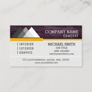 Professioneel modern hout #24 visitekaartje