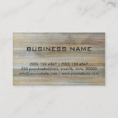 Professioneel modern houtachtig monogram #4 visitekaartje (Achterkant)