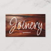 Professioneel modern houtbewerking Cocobolo hout Visitekaartje (Achterkant)