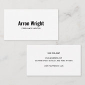 Professioneel, modern, klein lettertype visitekaartje (Voorkant / Achterkant)