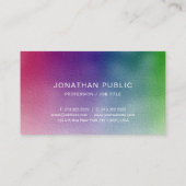 Professioneel Modern Kleurrijk Elegant Eenvoudig Visitekaartje (Achterkant)
