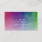 Professioneel Modern Kleurrijk Minimalistisch Eleg Visitekaartje (Achterkant)