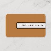 Professioneel, modern koper minimalistisch visitekaartje (Voorkant)