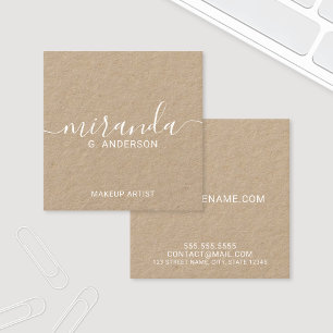 Professioneel modern kraftpapier
vierkante visitekaartje