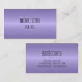 Professioneel, modern lavender Blur Visitekaartje (Voorkant / Achterkant)