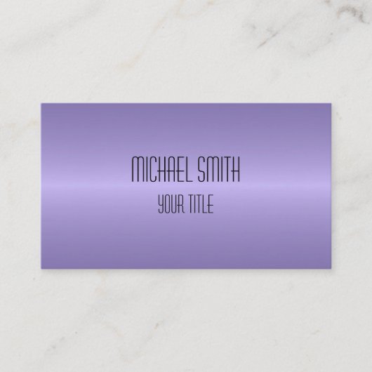 Professioneel, modern lavender Blur Visitekaartje (Voorkant)