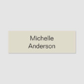 Professioneel, modern legant minimalistisch naamplaatje (Voorkant)