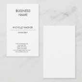 Professioneel, modern, legant minimalistisch visitekaartje (Voorkant / Achterkant)