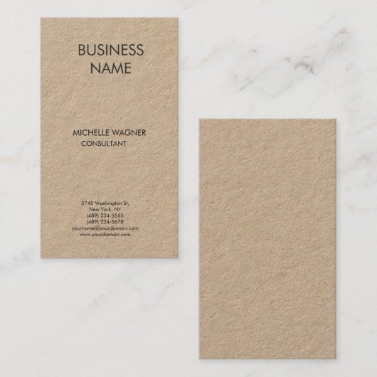 Professioneel, modern, legant minimalistisch visitekaartje (Voorkant / Achterkant)