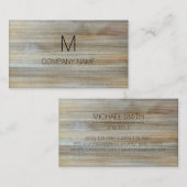 Professioneel modern logo op houtkorrel #2 visitekaartje (Voorkant / Achterkant)