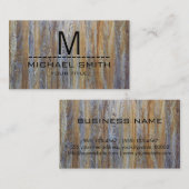 Professioneel modern logo op houtkorrel #7 visitekaartje (Voorkant / Achterkant)