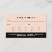 Professioneel Modern Logo Uw volgende afspraak Visitekaartje (Achterkant)