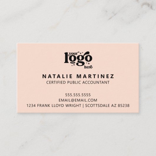 Professioneel Modern Logo Uw volgende afspraak Visitekaartje (Voorkant)