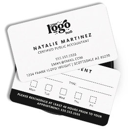 Professioneel Modern Logo Uw volgende afspraak Visitekaartje